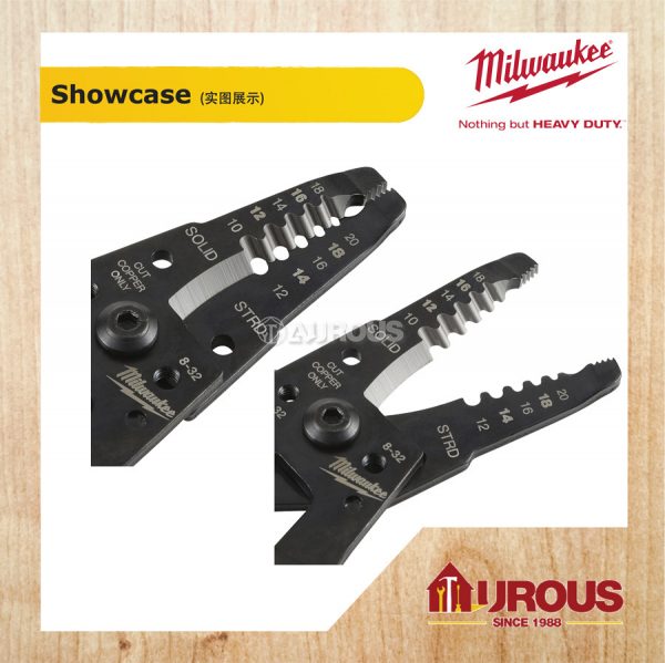 MILWAUKEE WIRE STRIPPER FOR SOLID & STRANDED WIRE 48-22-6109 - Image 3