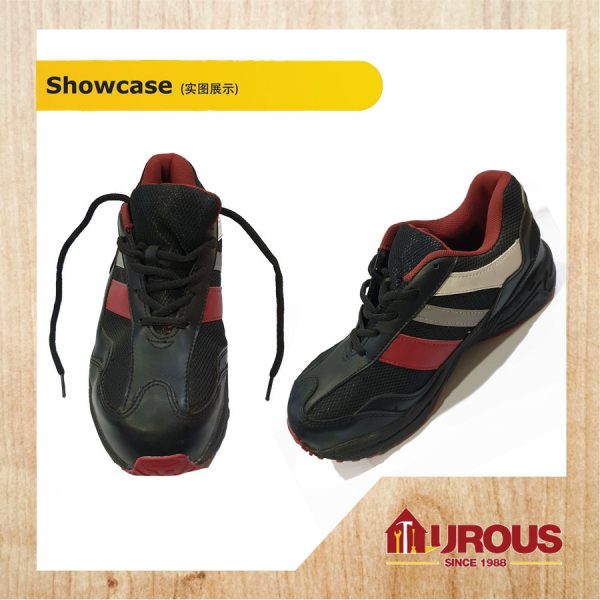 WILD WOLF CKS-2 SAFETY SHOES LOW CUT 1603-2 RED/BLACK SIZE 5 TO 9 - Image 4