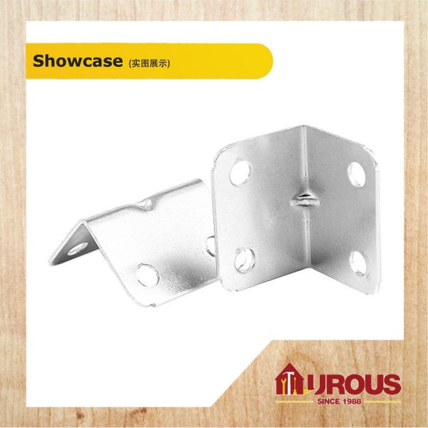 IRON CHROME MINI ANGLE BRACKET 1'' x 1'' 32mm x 25mm x 25mm x 1.1mm ( 1 PIECE ) - Image 3