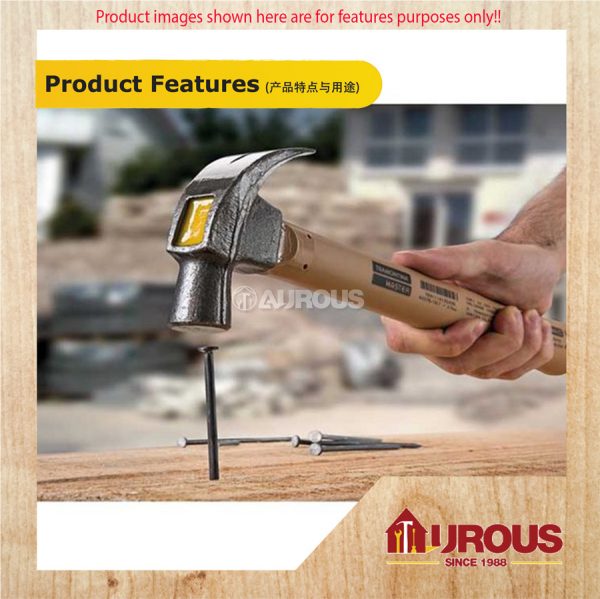CLAW HAMMER WITH WOODEN HANDLE 27MM - Image 6