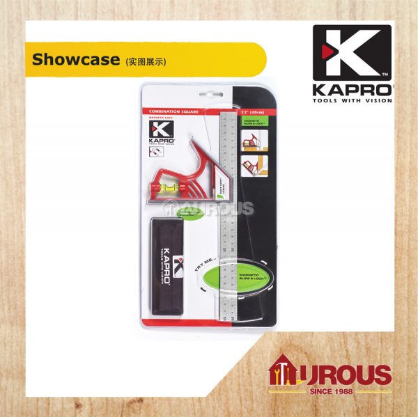 KAPRO SPIRIT LEVEL 325 MAGNETIC LOCK COMBINATION SQUARE - Image 2
