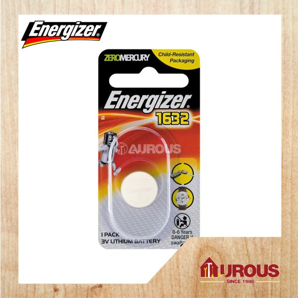 ENERGIZER MAX 3V LITHIUM  BATTERY CR1632 (3V E-CR1632)