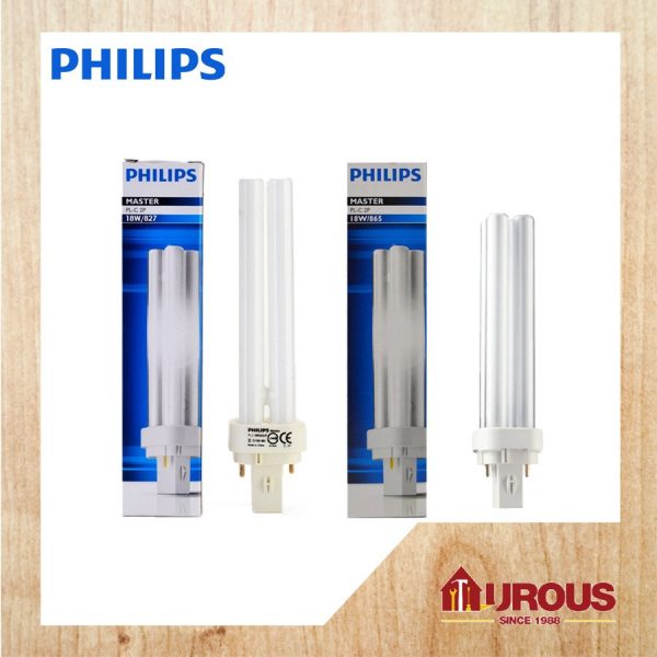 PHILIPS LIGHT BULB PL-C 18W/827 W/W / 18W/865 D/L (DOWNLIGHT) - (1 piece)