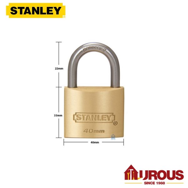 Stanley Key Alike Brass Padlock S827-408 S827-411 - Image 4