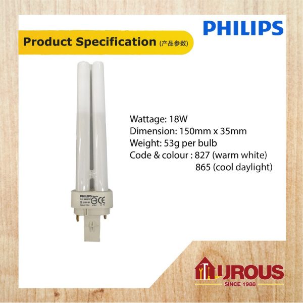 PHILIPS LIGHT BULB PL-C 18W/827 W/W / 18W/865 D/L (DOWNLIGHT) - (1 piece) - Image 7