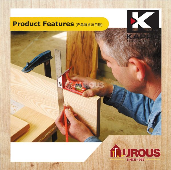 KAPRO SPIRIT LEVEL 325 MAGNETIC LOCK COMBINATION SQUARE - Image 7