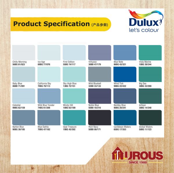 DULUX PENTALITE CLASSIC 1 LITRE(OTHERS COLOUR SERIES) - Image 2
