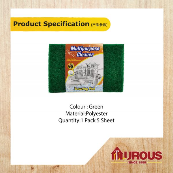 SCOURER GREEN PAD (5 PCS/PACK) - Image 6