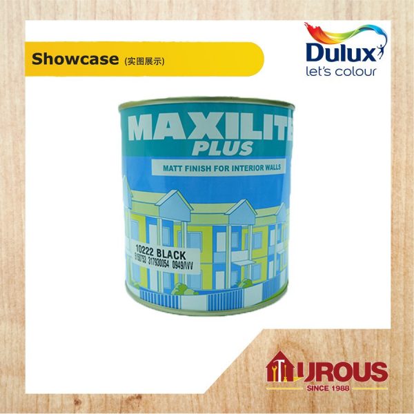 MAXILITE PLUS EMULSION PAINT 1L WHITE 15245 / BLACK 10222 - Image 3