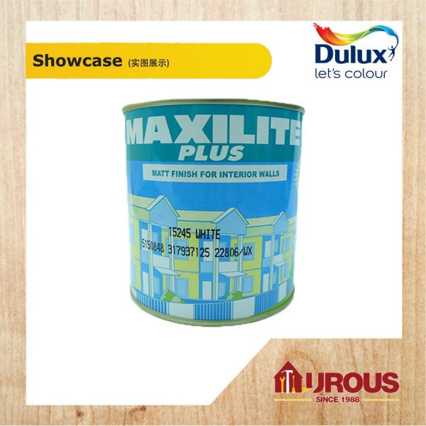 MAXILITE PLUS EMULSION PAINT 1L WHITE 15245 / BLACK 10222 - Image 2