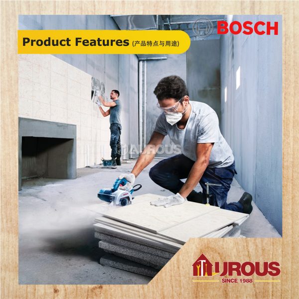 BOSCH CIRCULAR SAW (TILE/MARBLE CUTTER) GDC140 115MM 1400W - Image 8