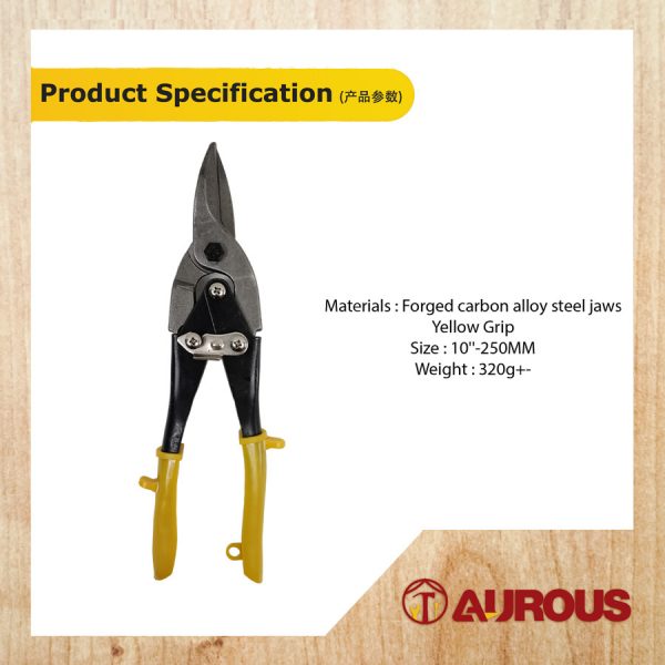 AVIATION STRAIGHT TIN SNIP / WIRE CUTTER 250MM 10'' - Image 6