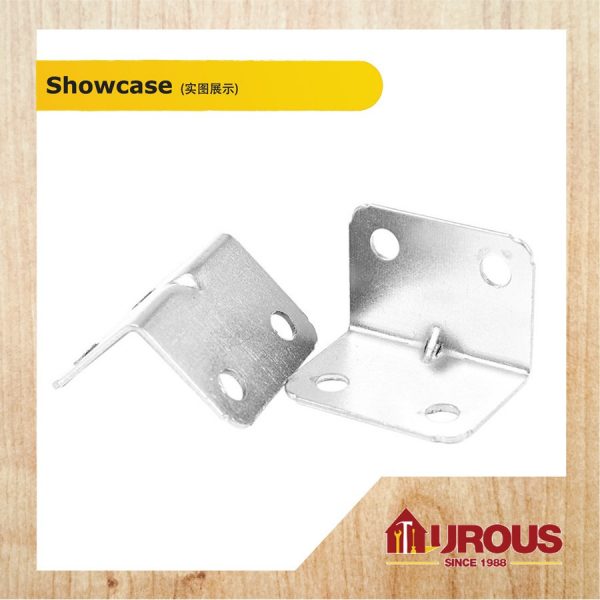 IRON CHROME MINI ANGLE BRACKET 1'' x 1'' 32mm x 25mm x 25mm x 1.1mm ( 1 PIECE ) - Image 2