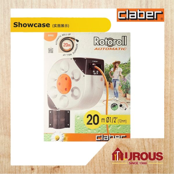 CLABER ROTOROLL AUTOMATIC 8990 C/W HOSE 12MM x 20M - Image 3