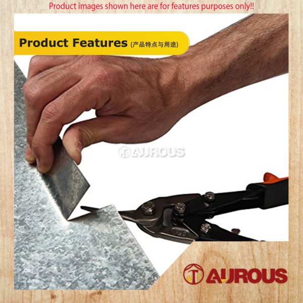 AVIATION STRAIGHT TIN SNIP / WIRE CUTTER 250MM 10'' - Image 7