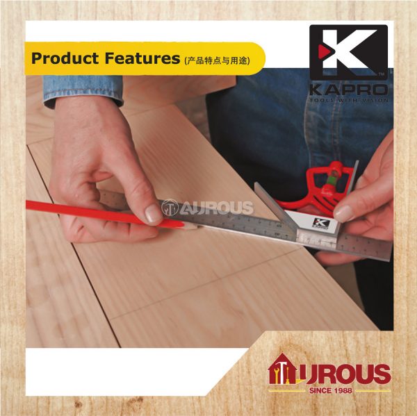KAPRO SPIRIT LEVEL 325 MAGNETIC LOCK COMBINATION SQUARE - Image 6