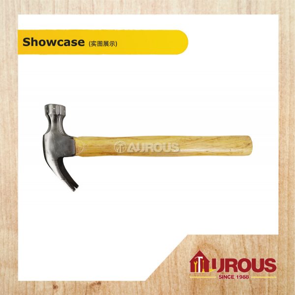 CLAW HAMMER WITH WOODEN HANDLE 27MM - Image 2