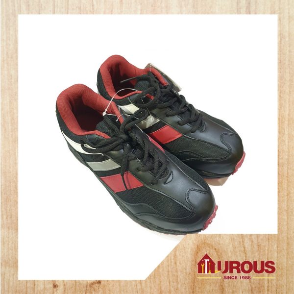 WILD WOLF CKS-2 SAFETY SHOES LOW CUT 1603-2 RED/BLACK SIZE 5 TO 9