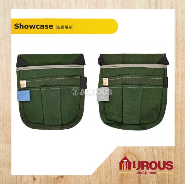 SHARK H/D NAIL BAG WITH CLIP (GREEN) - Image 3