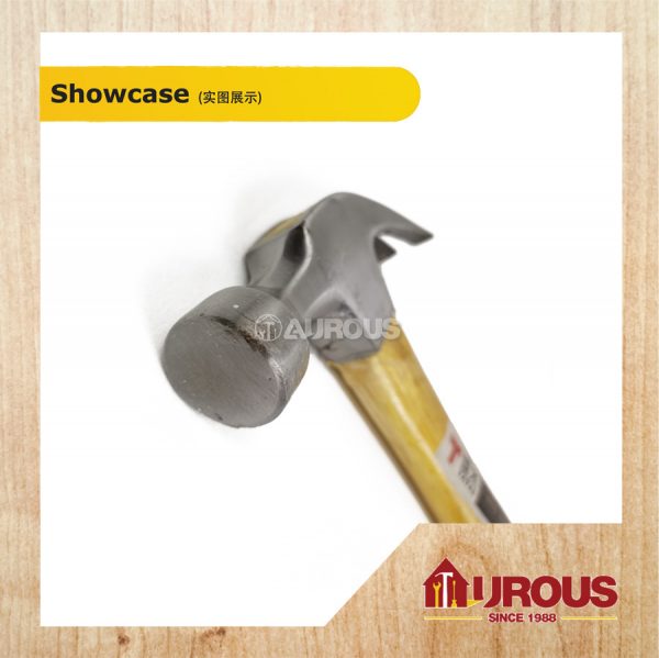 CLAW HAMMER WITH WOODEN HANDLE 27MM - Image 4