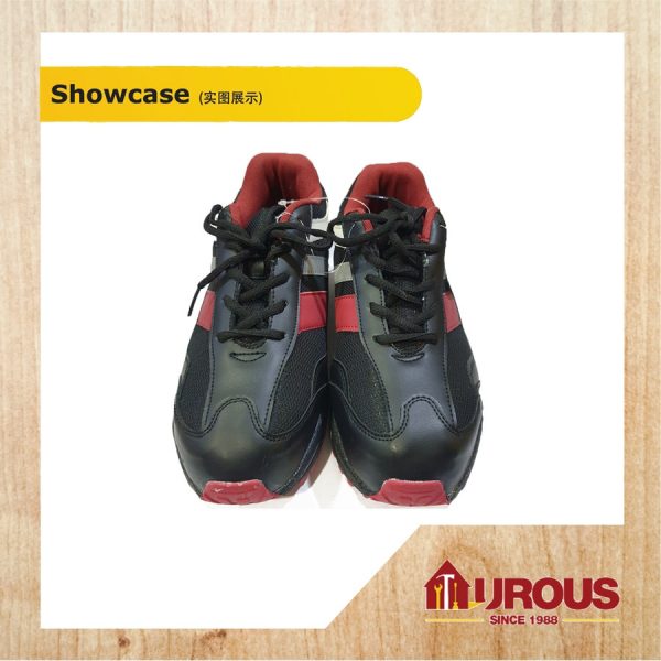 WILD WOLF CKS-2 SAFETY SHOES LOW CUT 1603-2 RED/BLACK SIZE 5 TO 9 - Image 3