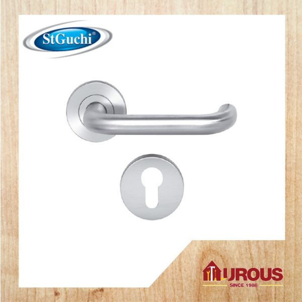 ST GUCHI LEVER HANDLE HOLLOW S/STEEL SGLHR-101SS (HANDLE ONLY)