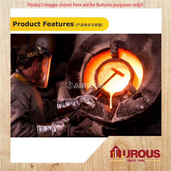 ALUMINISED HAND GLOVE 16" (ALU/370/5F-PANOX) (UP TO 550°C) - Image 8