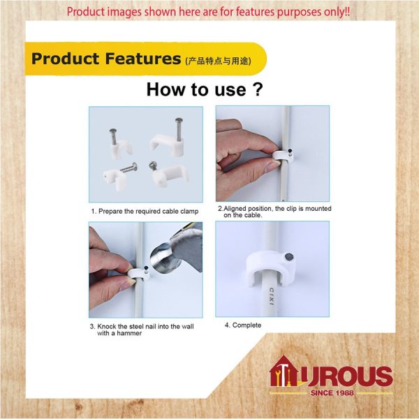 OK-IN / TOYO CABLE CLIP 4mm/6mm/7mm/8mm/9mm ( BOX ) - Image 5