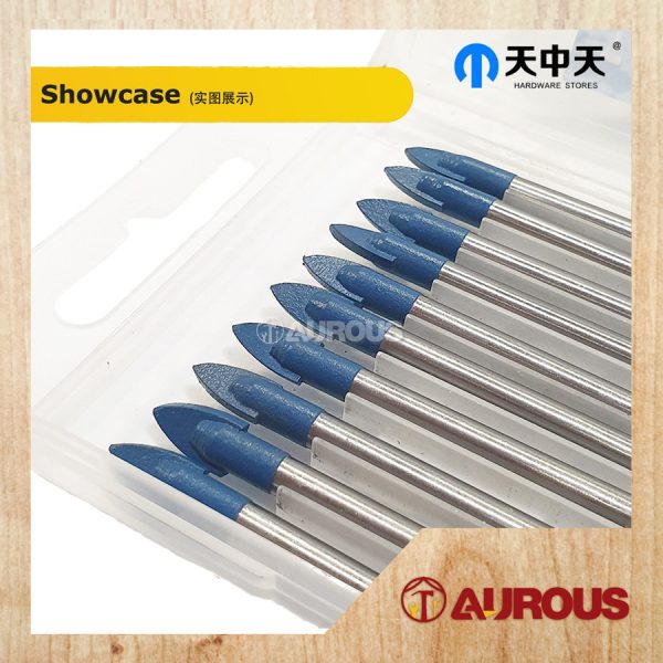Zhong Tian Glass & Tile Drill Bit 6mm (10pcs) - Blue - Image 2