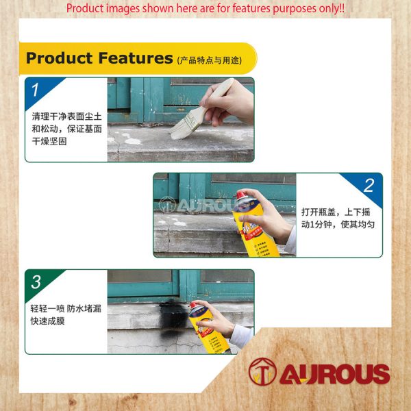 YASEN WATERPROOF LEAK SEALING REPAIR TRANSPARENT SPRAY ANTI LEAKAGE SOLUTION SPRAY PAINT 700ML - Image 8