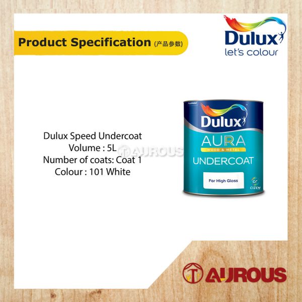 DULUX SPEED UNDERCOAT WHITE 5 LITRE - Image 3
