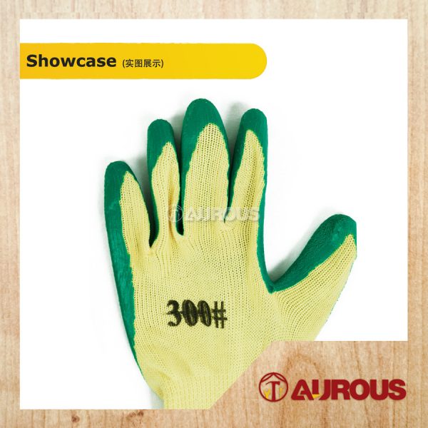 Safety Protective Latex Coated Cotton Hand Glove Pvc Grip Palm(Colour randomly) - Image 5