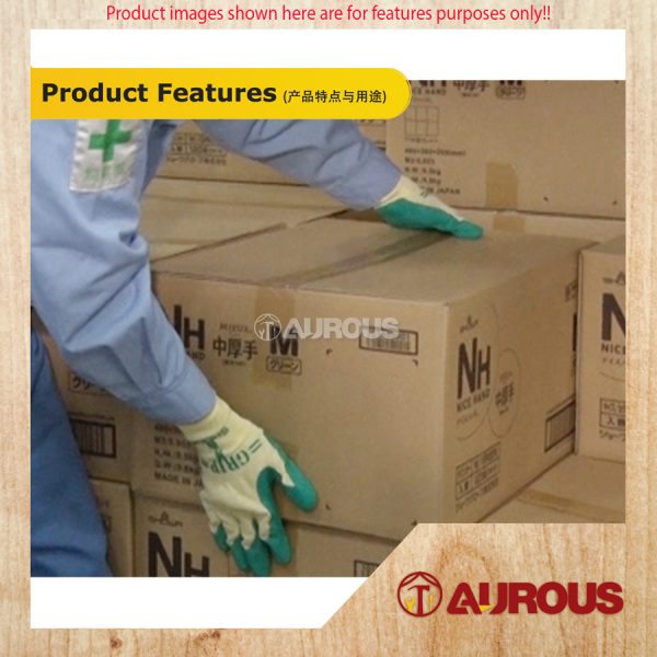 Safety Protective Latex Coated Cotton Hand Glove Pvc Grip Palm(Colour randomly) - Image 8