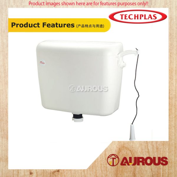TECHPLAS 1011 HIGH LEVEL CISTERN FLUSH HANDLE (NYLON ROPE TYPE) - Image 6