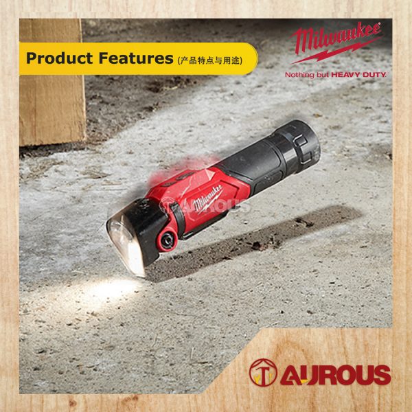 MILWAUKEE USB PIVOTING RECHARGEBLE WORK LIGHT L4 PWL-201 500LUMEN - Image 9