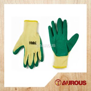 Safety Protective Latex Coated Cotton Hand Glove Pvc Grip Palm(Colour randomly)