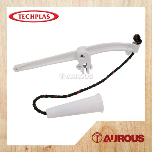 TECHPLAS 1011 HIGH LEVEL CISTERN FLUSH HANDLE (NYLON ROPE TYPE)