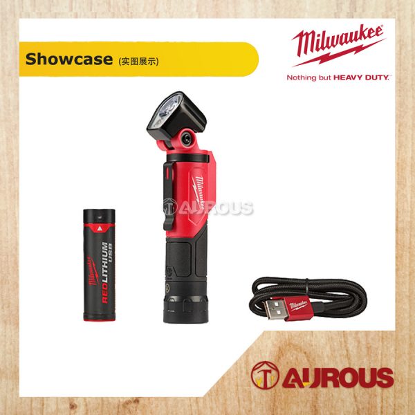 MILWAUKEE USB PIVOTING RECHARGEBLE WORK LIGHT L4 PWL-201 500LUMEN - Image 5