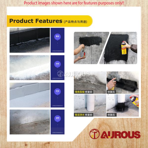 YASEN WATERPROOF LEAK SEALING REPAIR TRANSPARENT SPRAY ANTI LEAKAGE SOLUTION SPRAY PAINT 700ML - Image 7