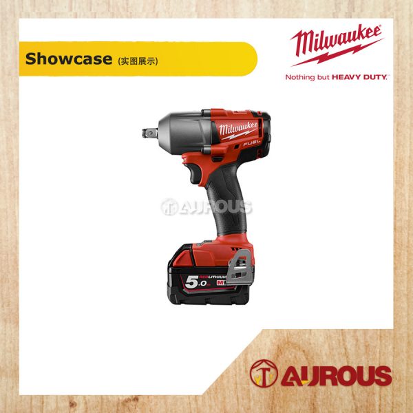 MILWAUKEE FUEL 1/2 MID TORQUE IMPACT WRENCH WITH FRICTION RING M18 FMTIW12-502X WITH EXTRA FREE GIFT - Image 3