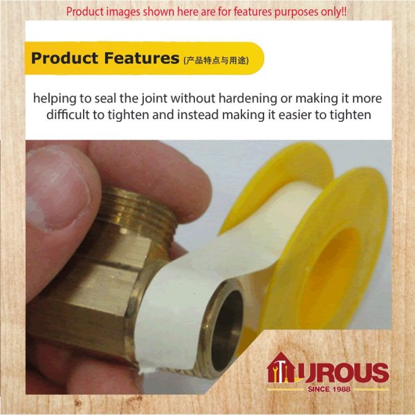 KOREA PTFE THREAD SEAL TAPE 0.075MM x 12MM (WHITE TAPE) - Image 9