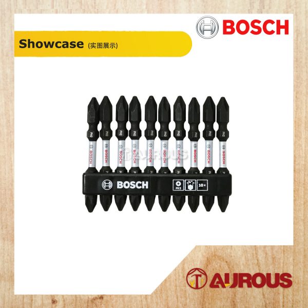 BOSCH POWER MAGNETISED SCREW BIT (H/D) (+)(+) (10 PCS) - Image 3