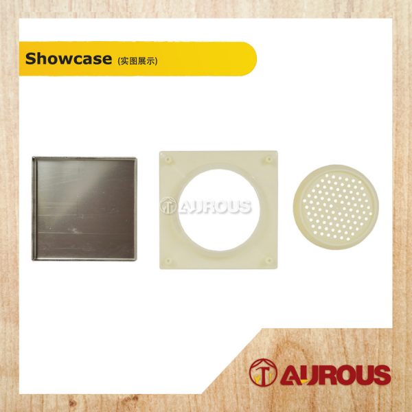 RIVER X S/S FLOOR GRATING C/W PVC BASE 5'' x 5'' WRG105 (MOSAIC USE) - Image 4