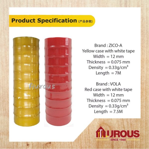 KOREA PTFE THREAD SEAL TAPE 0.075MM x 12MM (WHITE TAPE) - Image 7