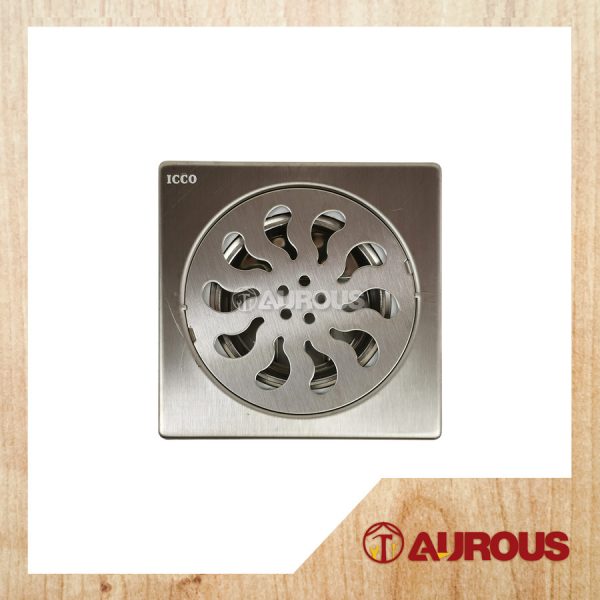 ICCO SUS304 FLOOR GRATING (AUTO CLOSING/FLOWING) 150MM x 150MM FG853