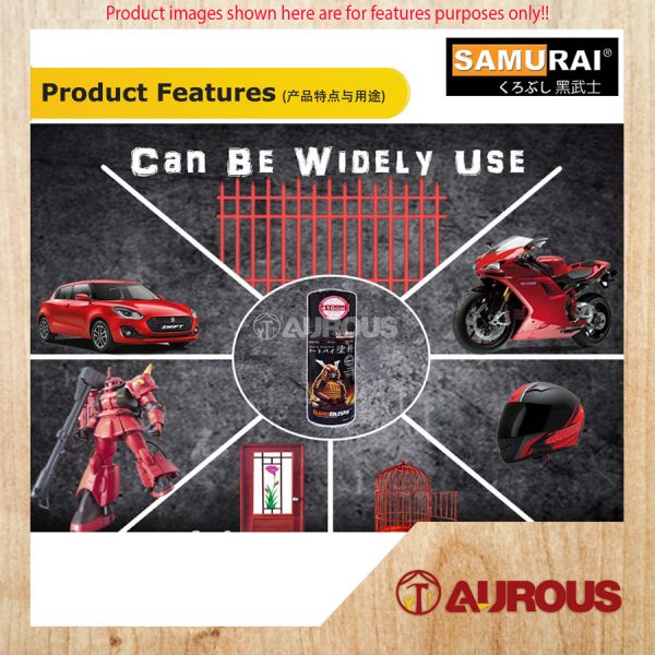 SAMURAI AEROSOL SPRAY PAINT U19 400ML [ANTI RUST PRIMER] - Image 4