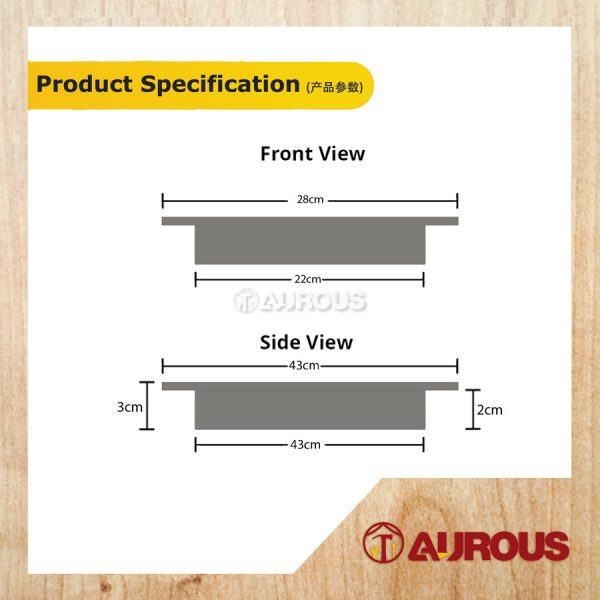 Koyomat PVC Drain Cover 9''x17'' (Grey) - Image 6