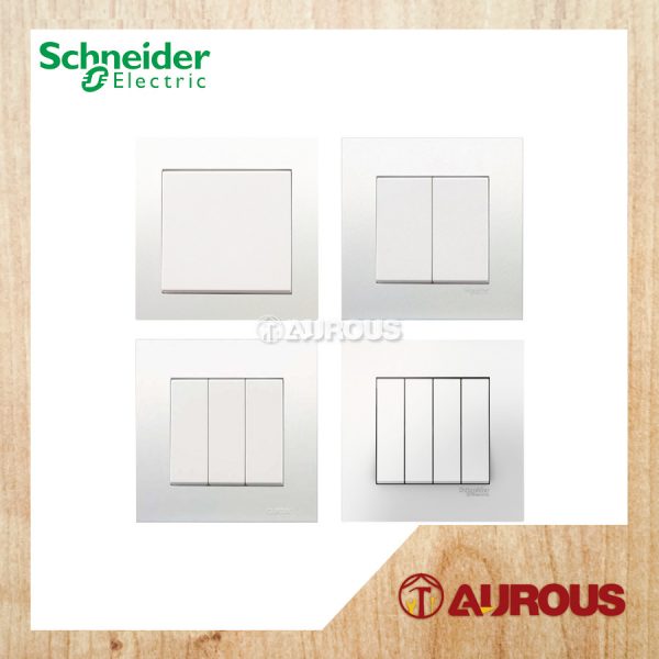 SCHNEIDER ELECTRIC C-VIVACE 1 WAY/2 WAY SWITCH 16A 250V (KB31, KB32, KB33, KB34)