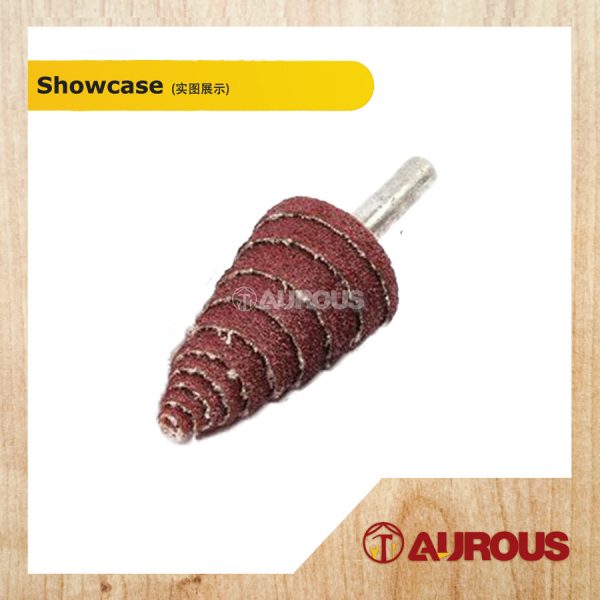 CONICAL FLAP SANDPAPER SANDING BIT 16MM, 25MM x #80 (6MM SHANK) - Image 4