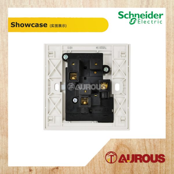 SCHNEIDER C-VIVACE SINGLE SWITCH SOCKET OUTLET KB15 13A 250V - Image 3